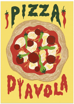Art Prints of Pizza Diavola