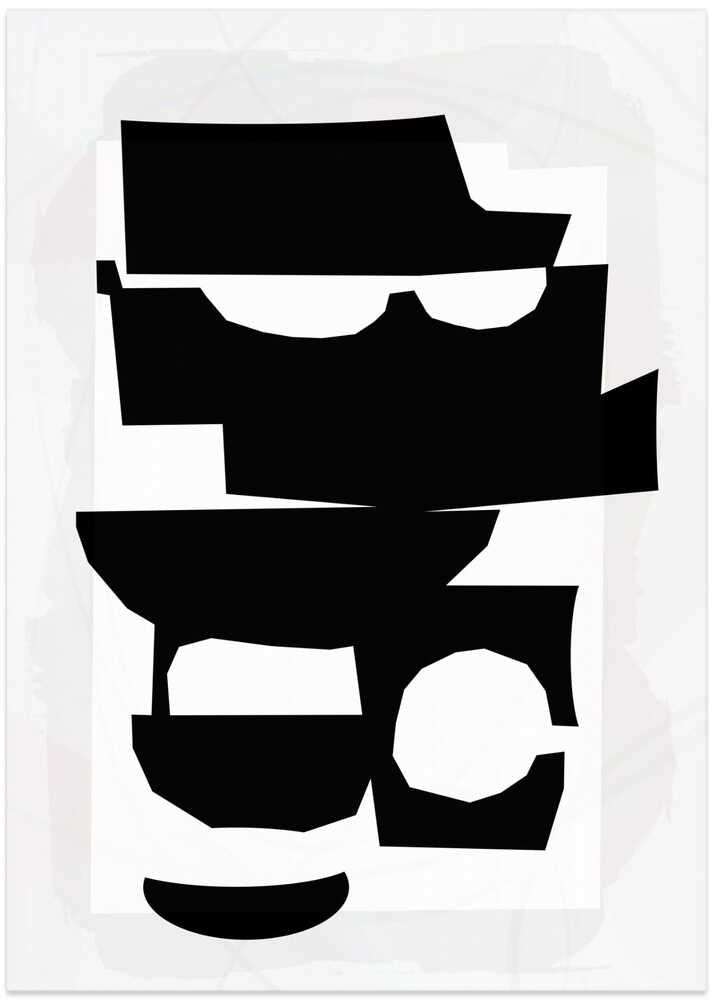 Black and White Cut Out Shapes 1