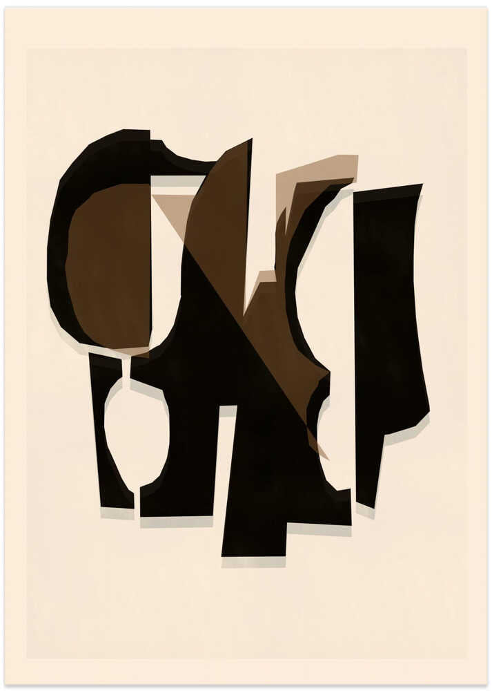 Black and White and Brown Relief 3