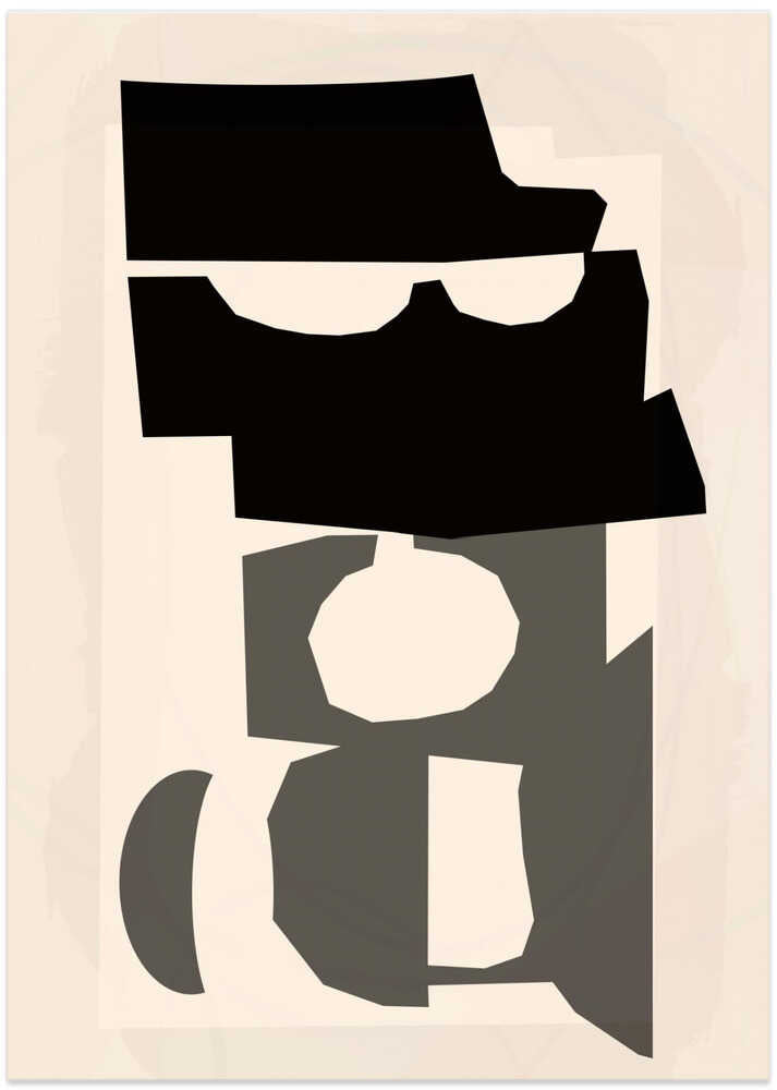 Black and White Cut Out Shapes 2