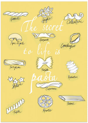 Art Prints of The Secret To Life Is Pasta