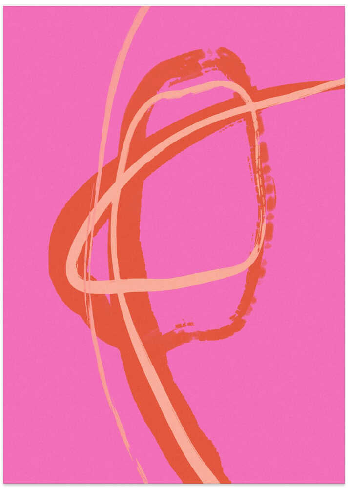 Vibrant Pink Swirl
