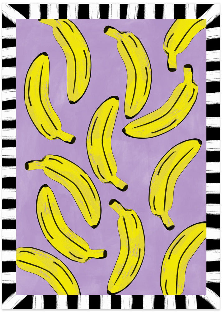 Yellow Bananas Abstract
