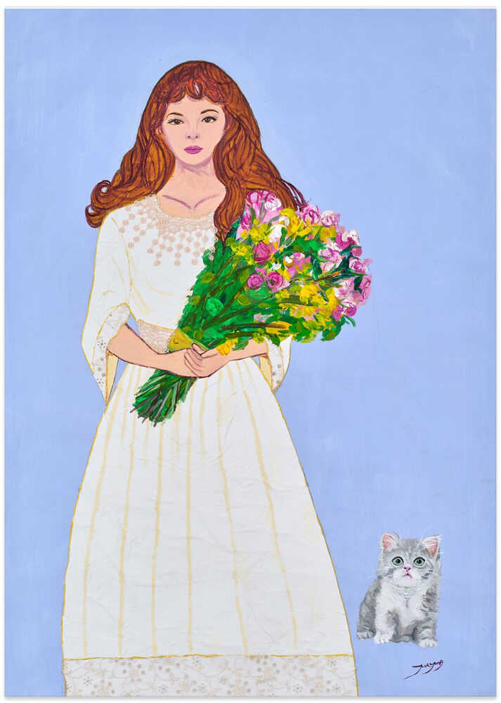 Woman in White Dress