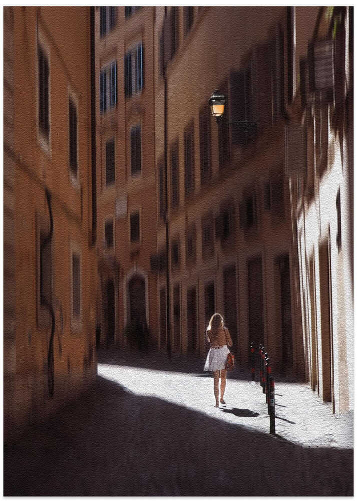 A girl in Rome