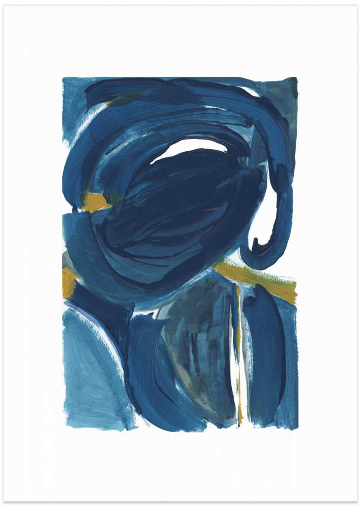 Navy Gold Abstract 2