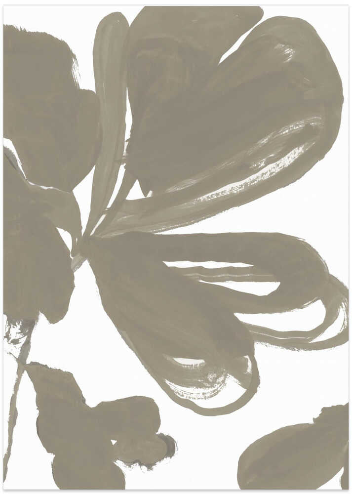 Giant Taupe Floral 1