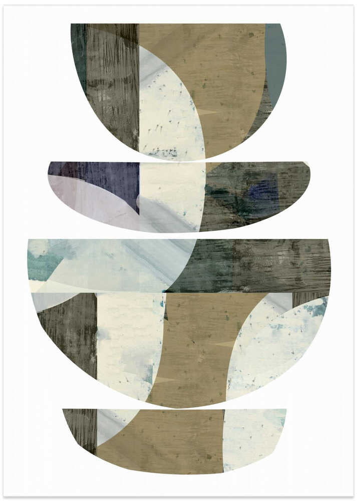 Blue Semi Circles III