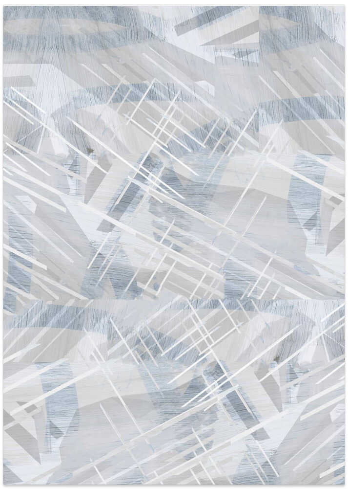 Calm Grey White Abstract 2