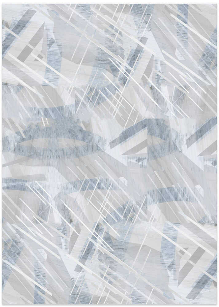 Calm Grey White Abstract 1