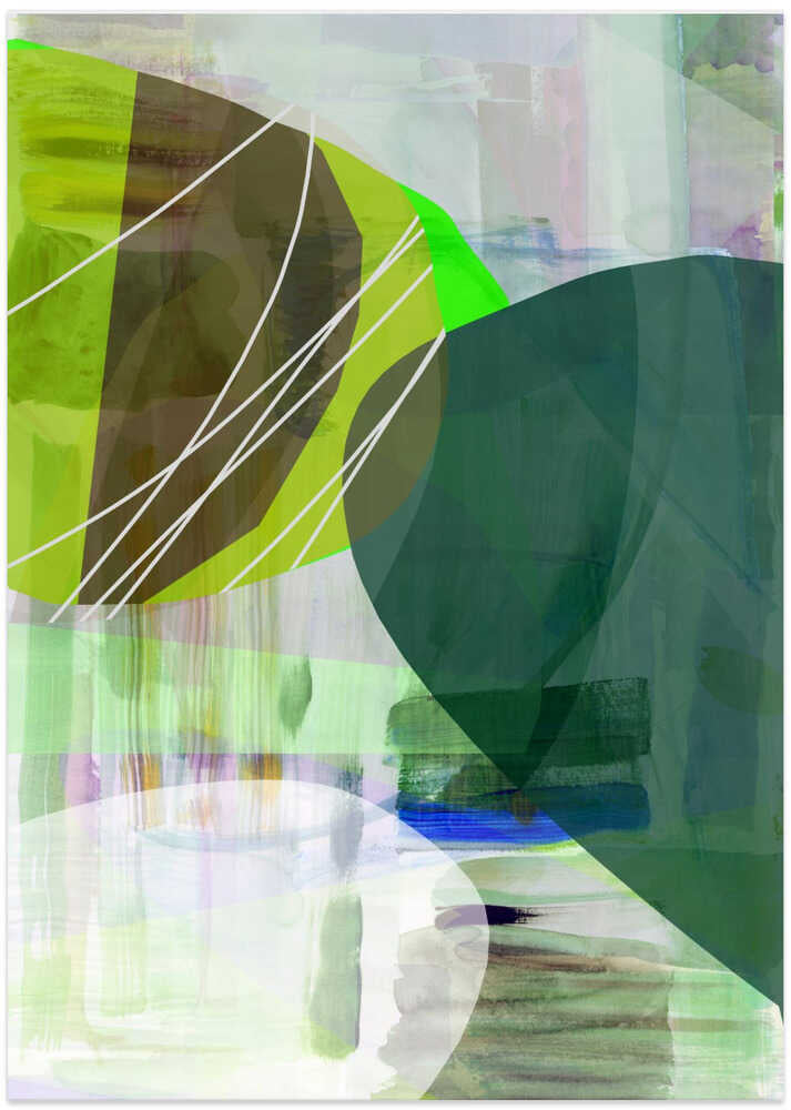 Abstract Green Shapes 2