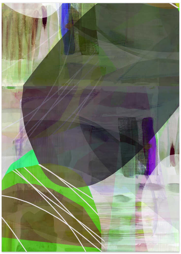 Abstract Green Shapes 1