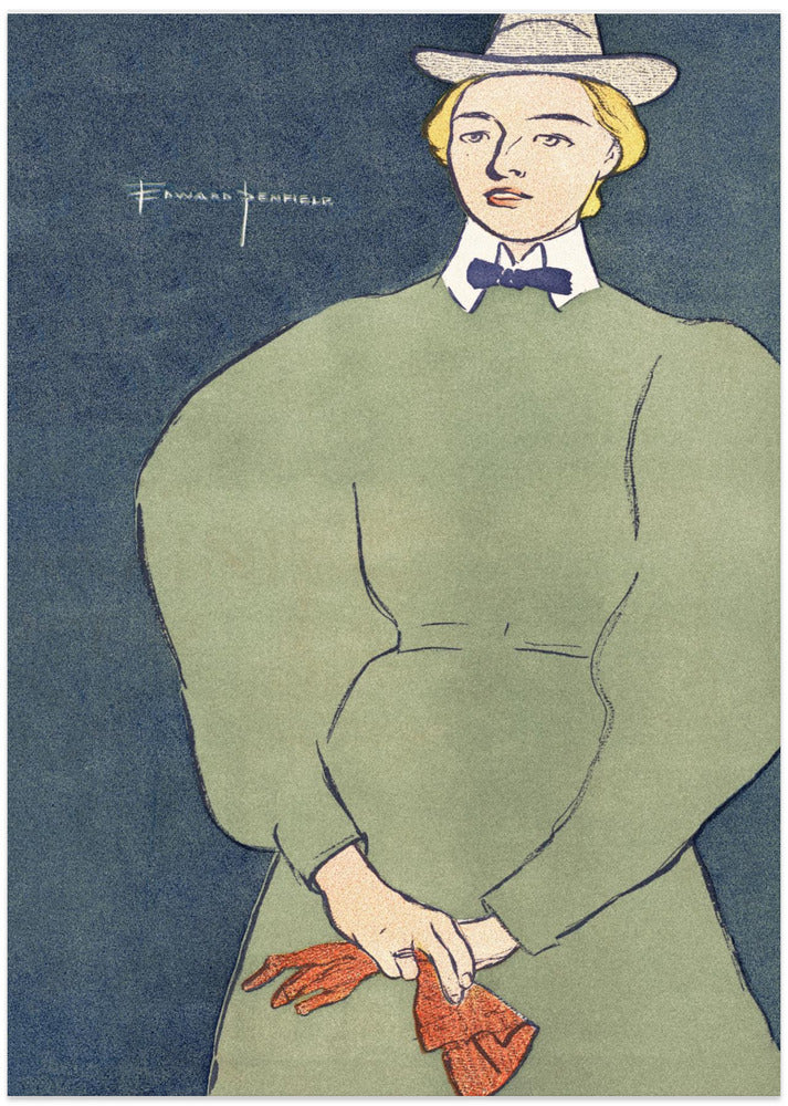 Woman Holding Gloves (1896)