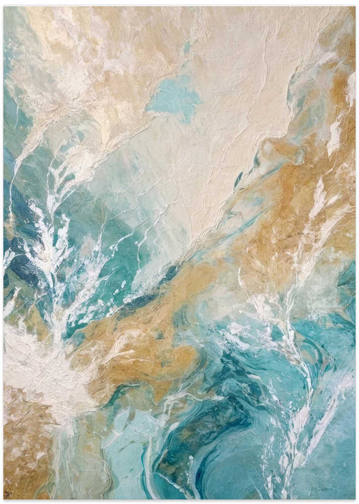 Organic Patterns In Turquoise