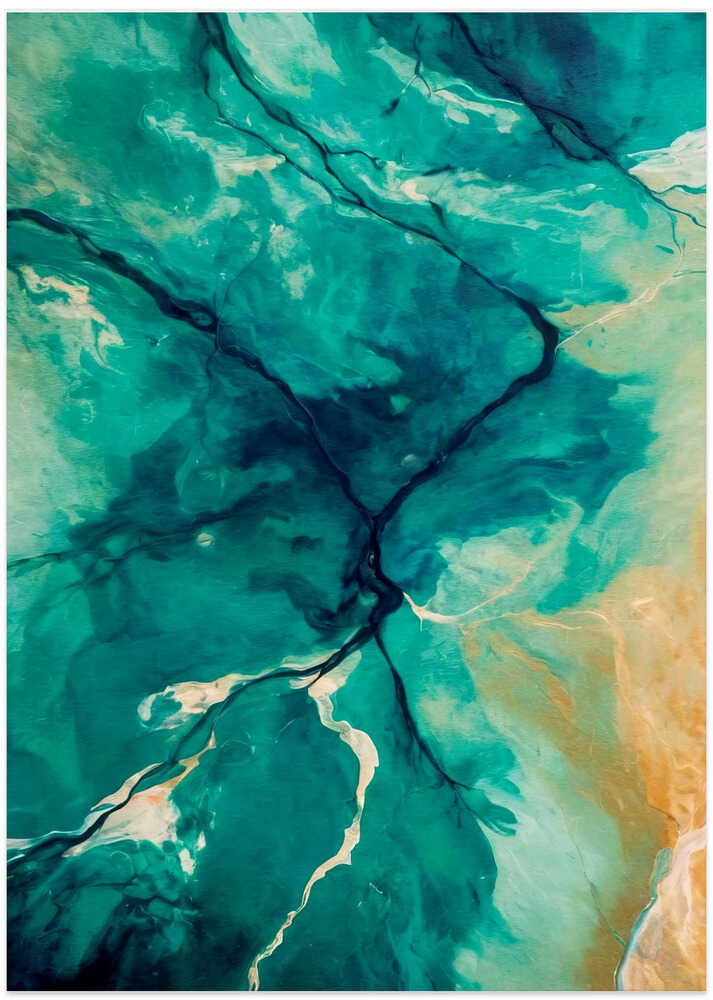 Aerial Landscapes And Flowing Water