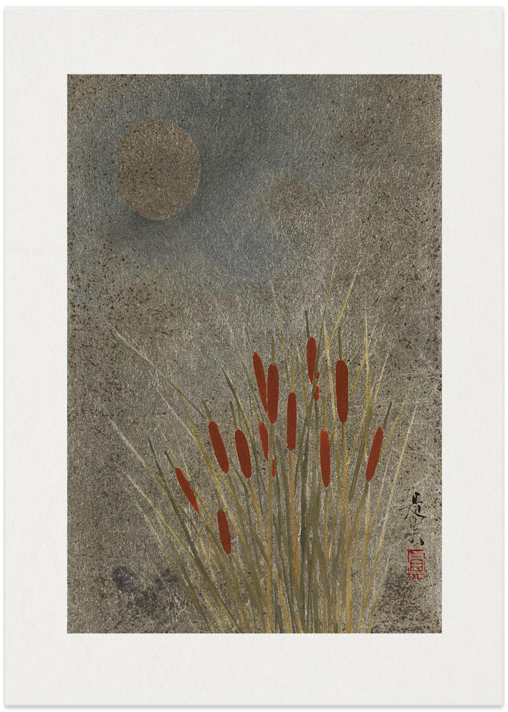 Japanese Grass Field At Night (1807–1891)