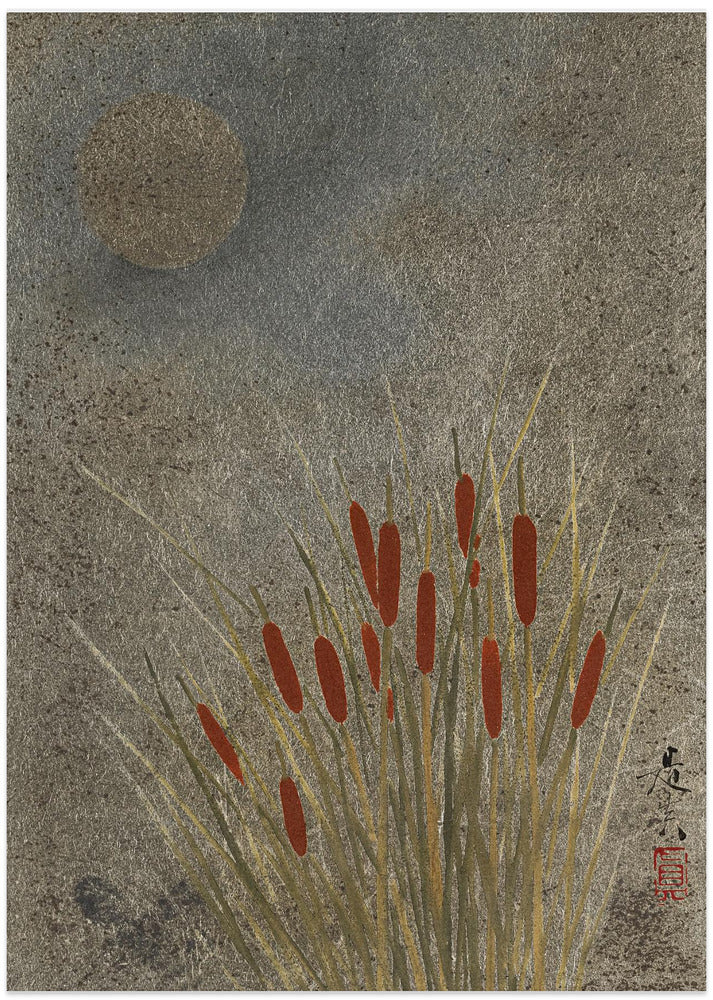 Japanese Grass Field At Night (1807–1891) Full