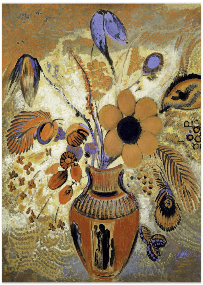 Etruscan Vase With Flowers