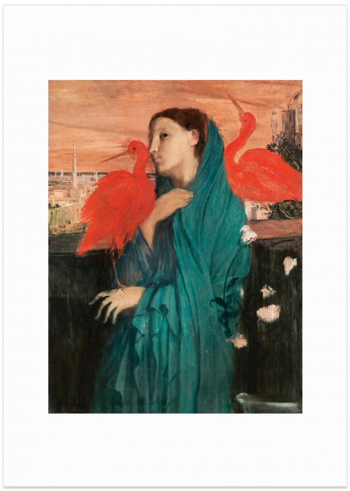 Young Woman With Ibis No.2