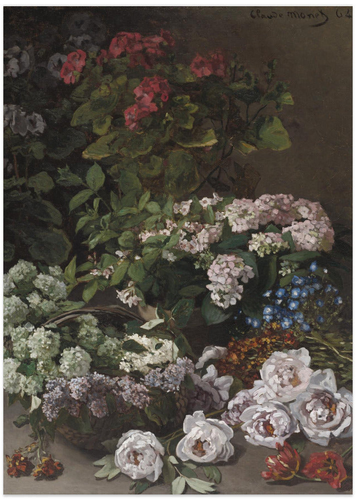 Spring Flowers (1864) By Claude Monet