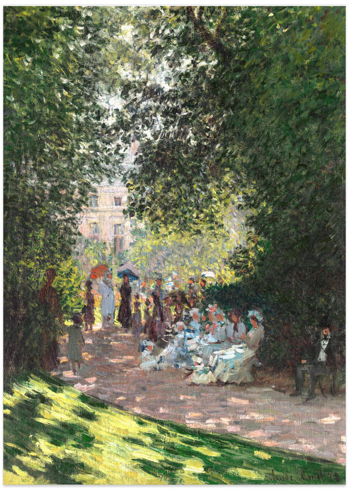 The Parc Monceau (1878) By Claude Monet