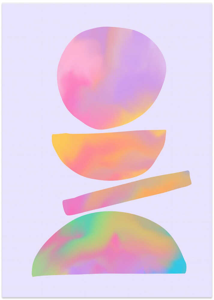 Abstract Colorful - Mid Century Composition