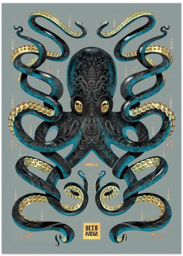Octopus Black & Gold