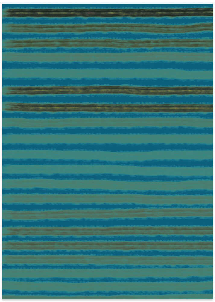 Teal Stripes Symphony