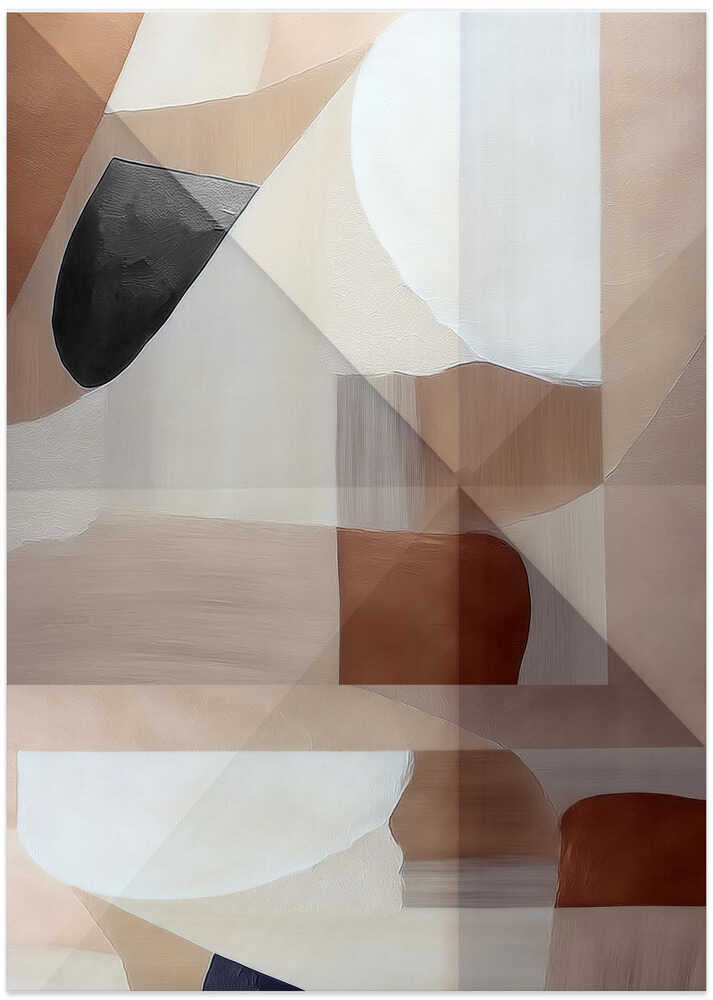 Abstract Copper Neutral Tone Painting 2