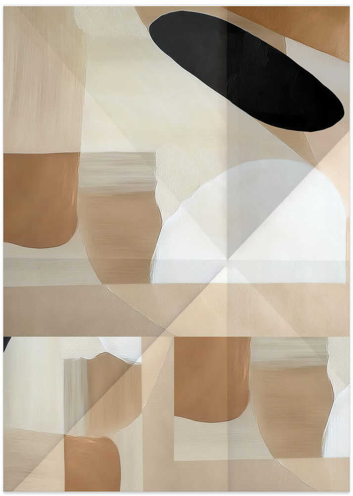 Abstract Copper Neutral Tone Painting 3