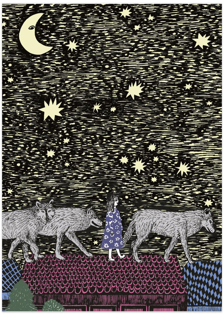 Girl With Wolves
