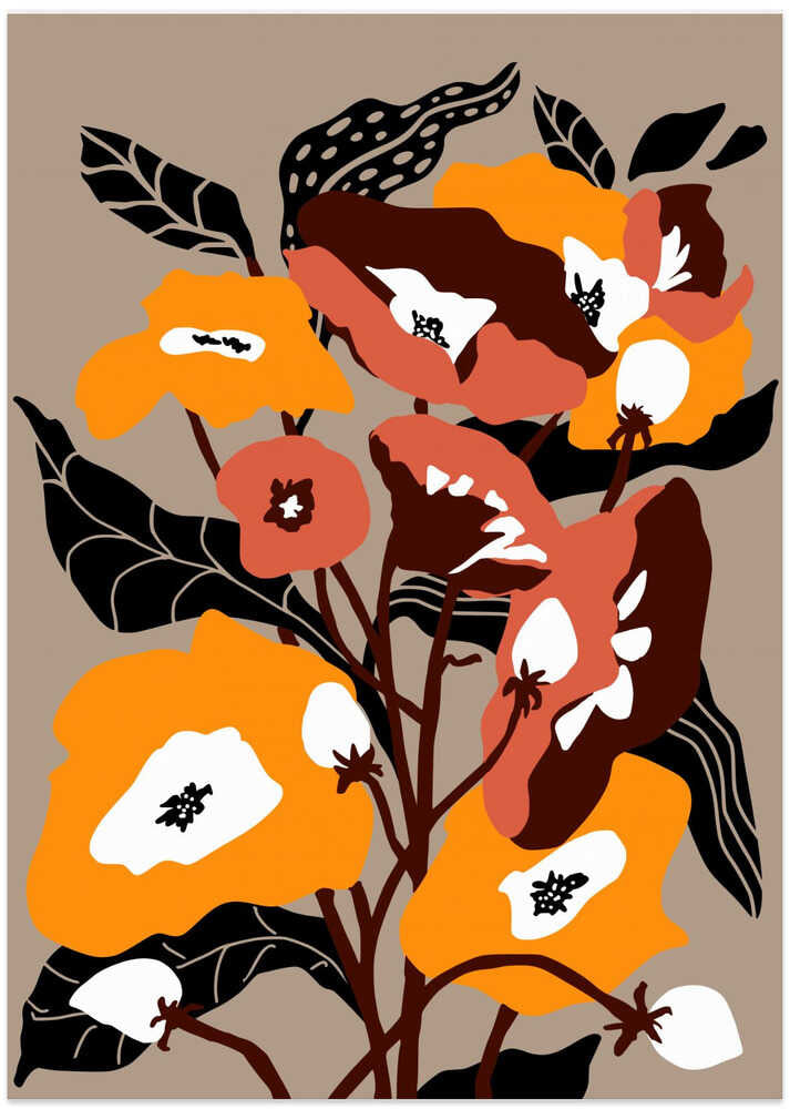 Garden Flowers In Sunshine