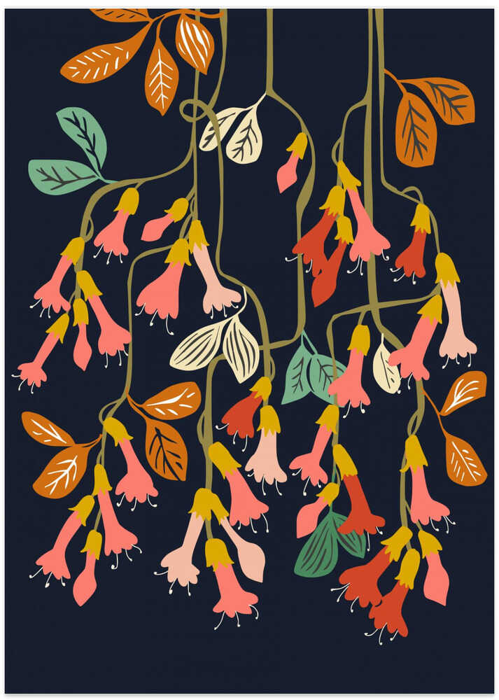 Fuchsia Flower Affection Dark