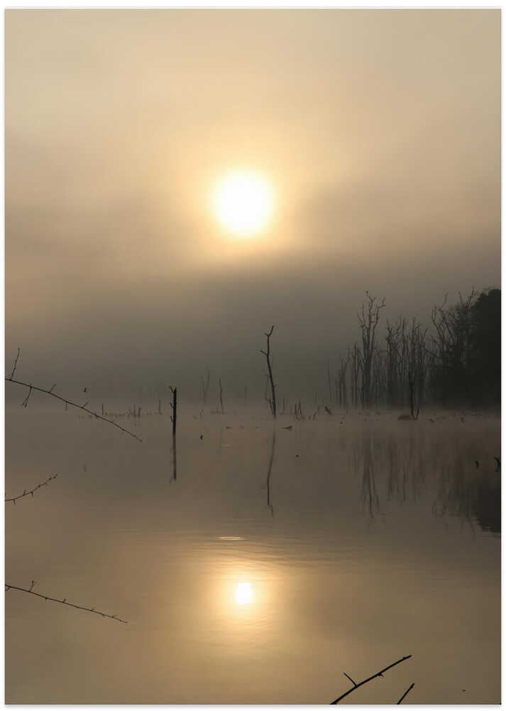 Misty Dawn Reflections