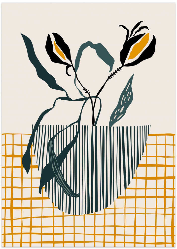 Midcentury Plant Pot Light