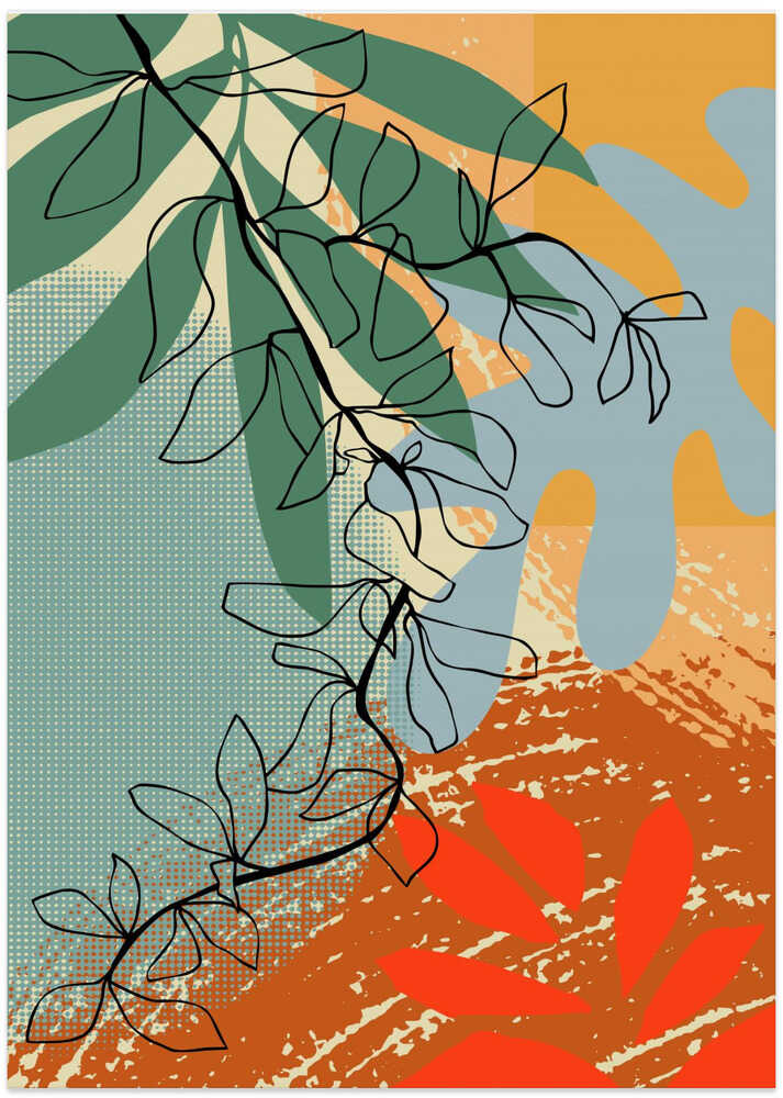 Abstract Leaves Close Up 2