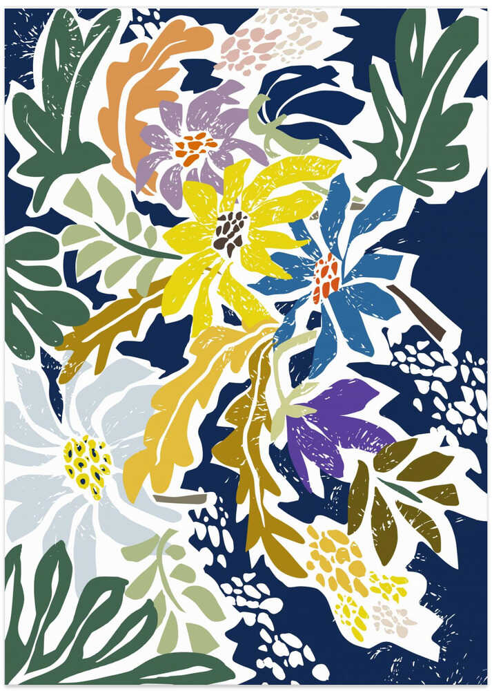 Cosmopolitan Flowers Navy Blue