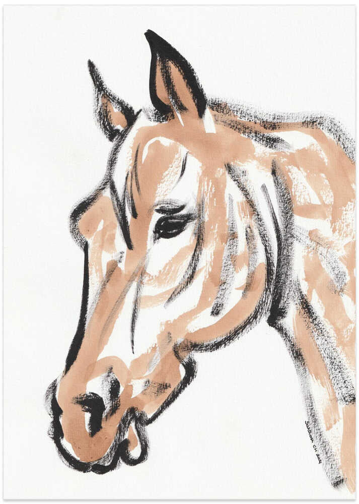 Gentle Equine Brushstroke