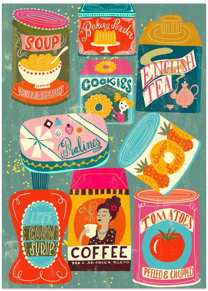 Colorful Pantry Turquoise