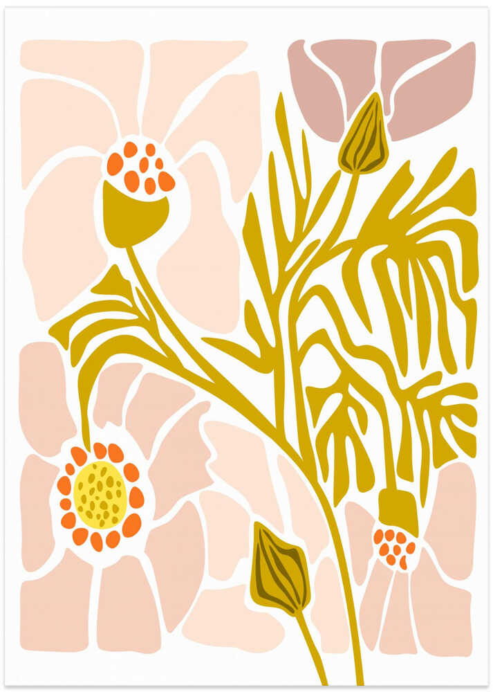 Backyard flower soft pink