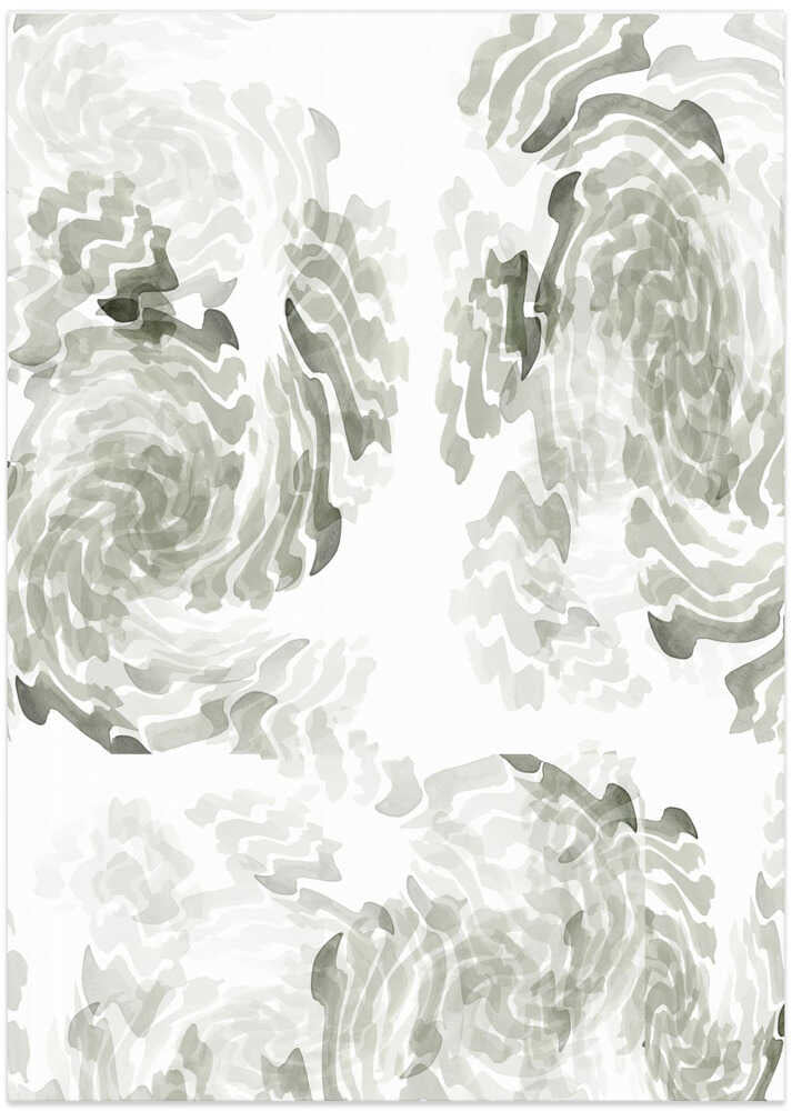 Grey Watercolour Twirl 2