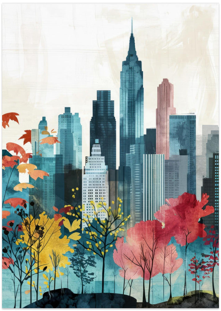 New York City Watercolor Digital Painting (1)