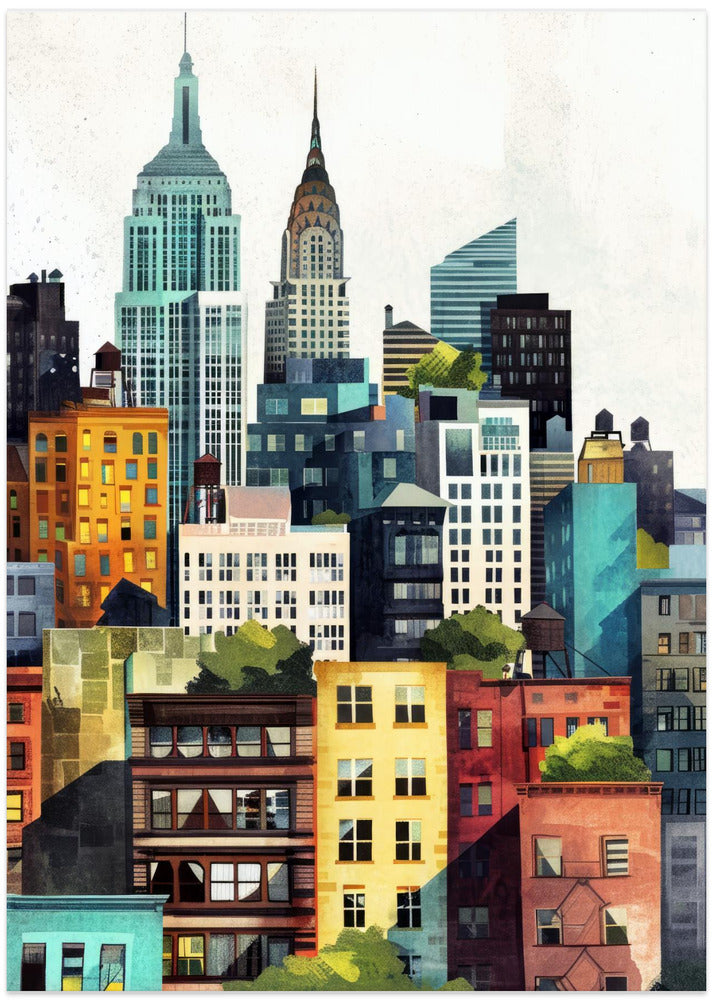 New York City Watercolor Digital Painting (2)