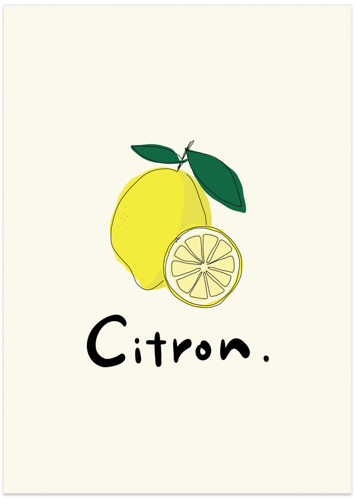 Modern French Fruits Collection "Lemon / Citron"