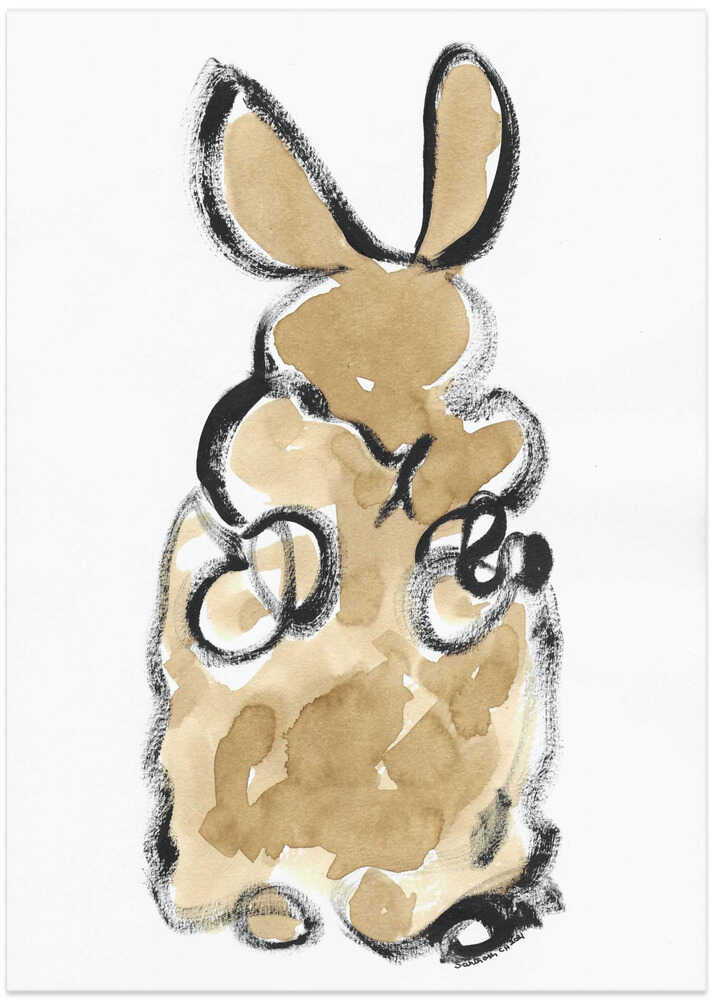 Gentle Bunny Silhouette