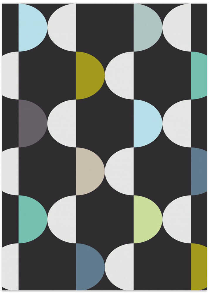 City life facade moonless night pattern