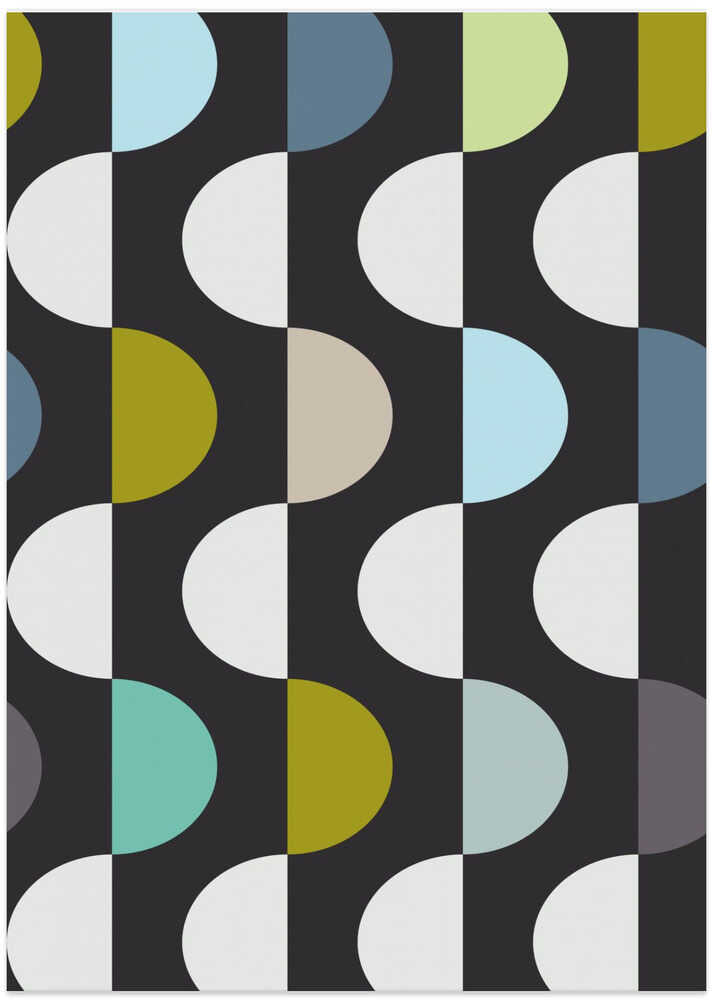 City life facade 2 moonless night pattern