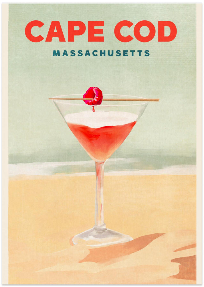 Cape Cod Cocktail Tall Poster