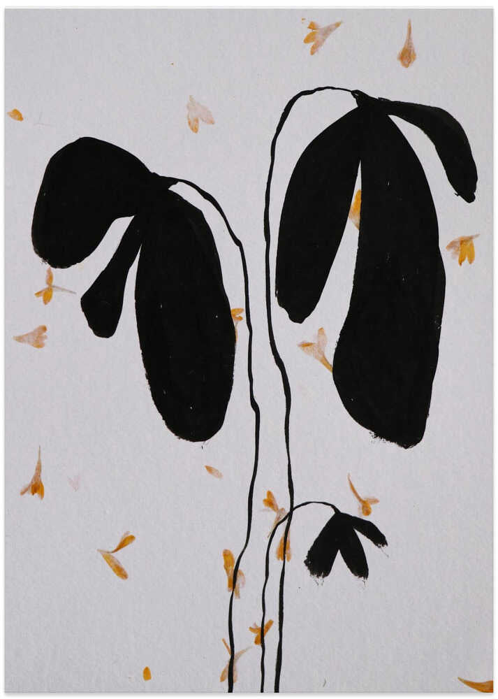 Fading Petals Silhouette