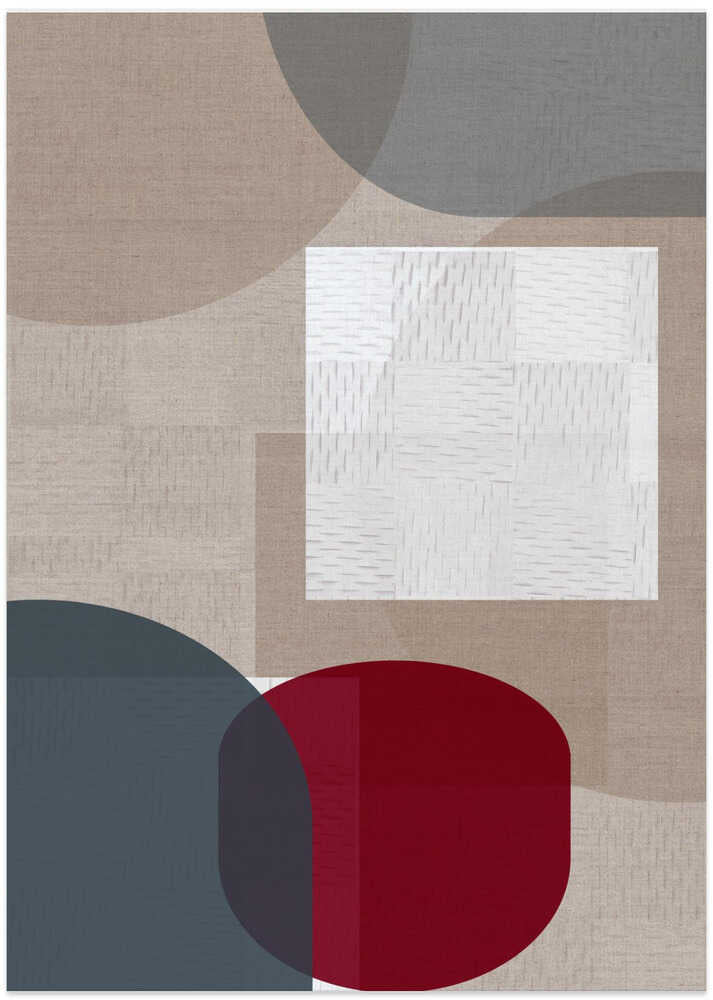 Woven Blue and Neutral Abstract Layers 3